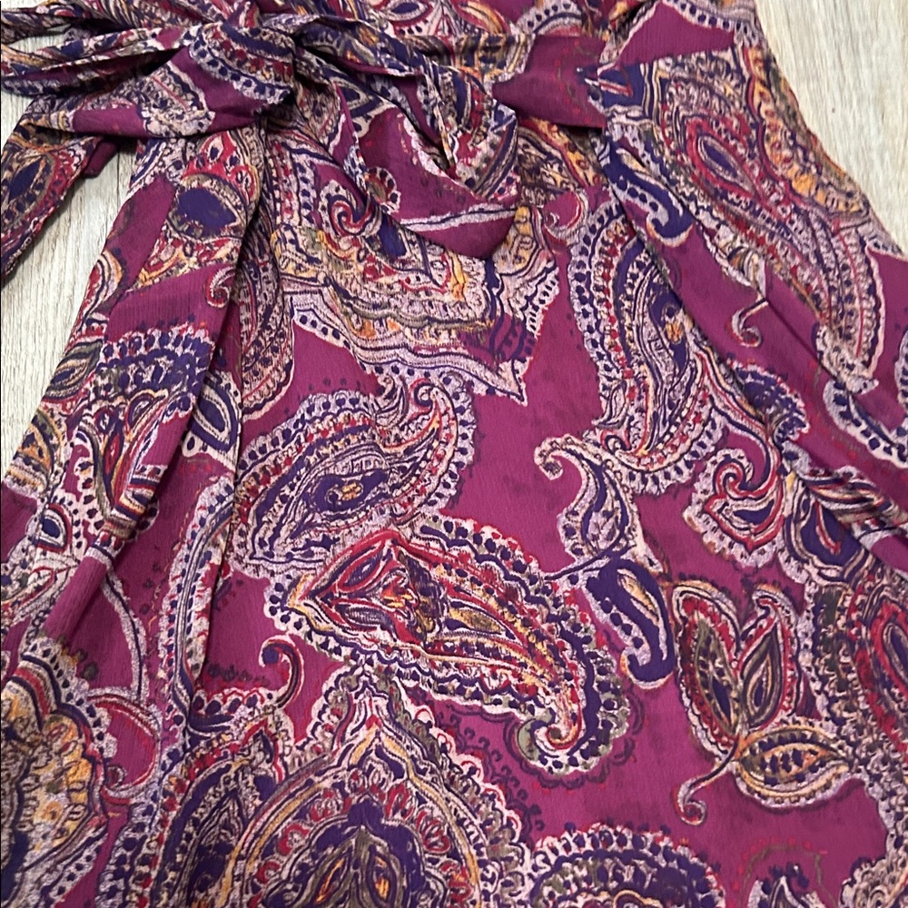 Ralph Lauren Paisley  Dress in Rich Purple - Picture 2 of 9